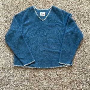 Blue V-Neck Sweater